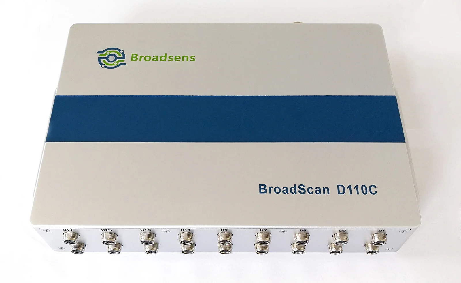 BroadScan D110C ultrasonic transmitter and receiver top view