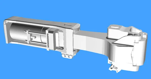 3d display no damage 3D train coupler model in normal status