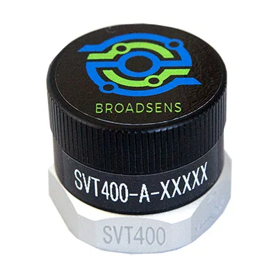 High g wireless vibration sensor SVT400-A Wireless vibration sensor SVT400-A +/-8g to +/-16g acceleration range