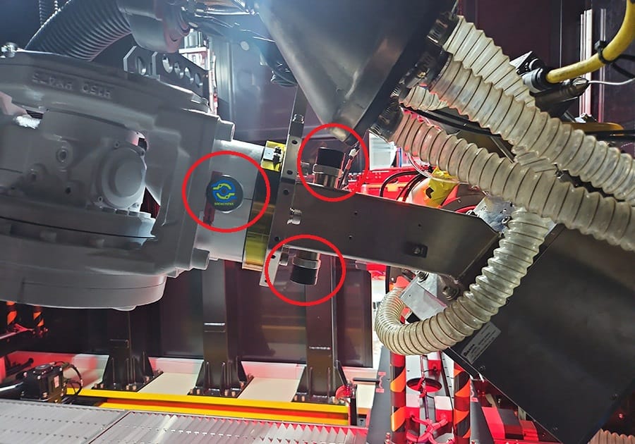 Robots wireless vibration monitoring with Broadsens sensors